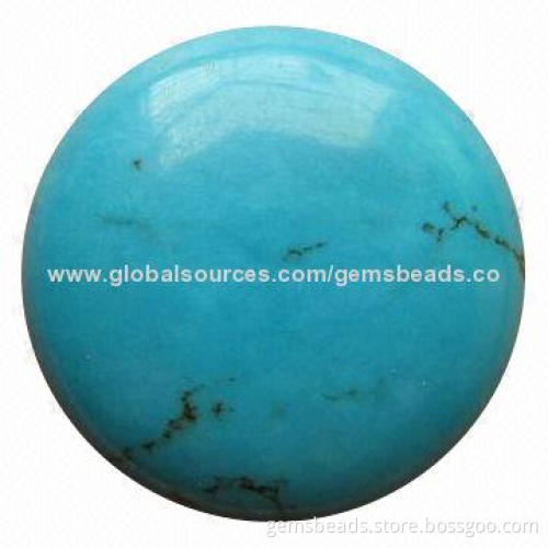 Turquoise Cabochon Bead for Jewelry Charms, Customized Designs Acceptable